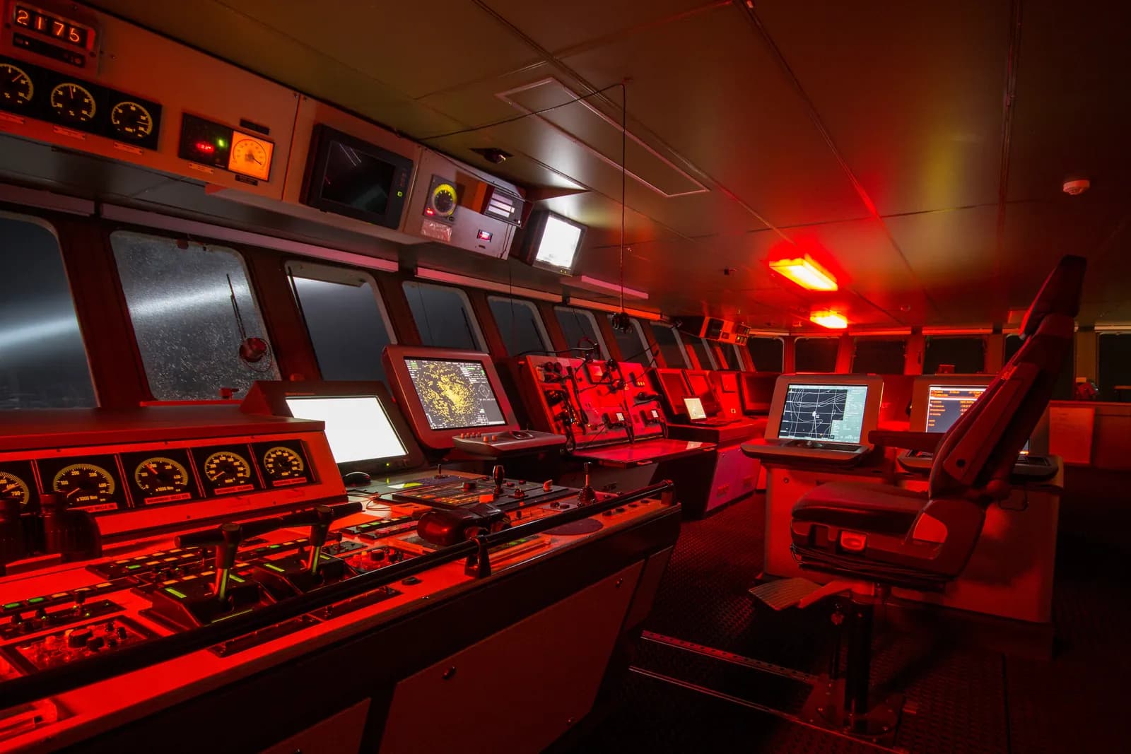 Ship helm and navigation controls